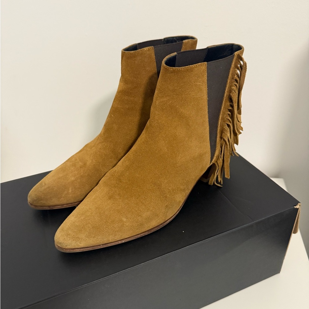 YSL suede boots